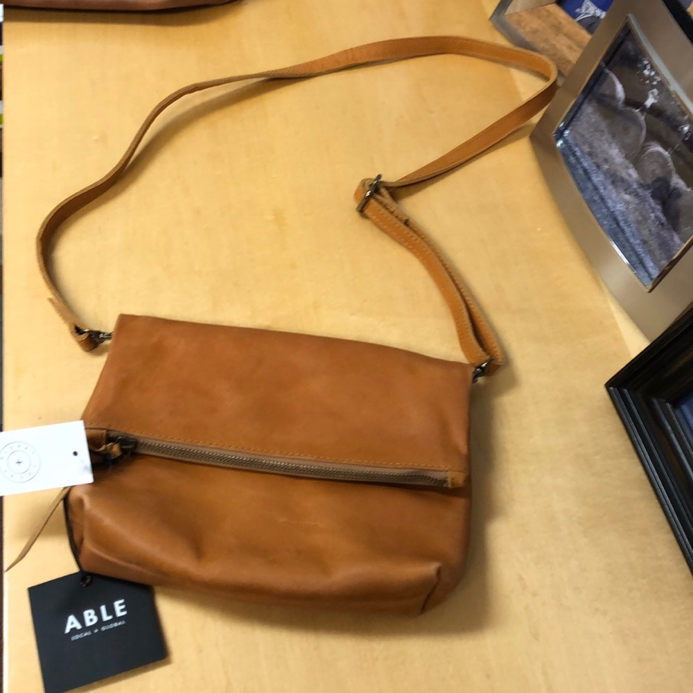 ABLE brand Ember Foldover Crossbody purse